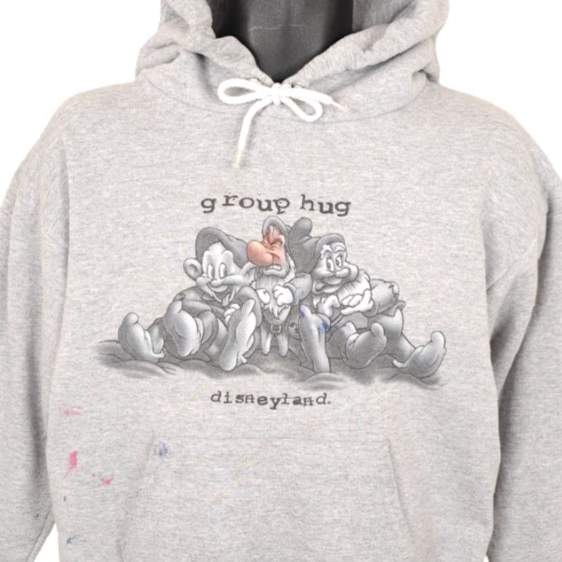 Disney VINTAGE Disney Hoodie Mens Size Small Gray 90s Y2K Snow White Seven Dwarfs Sweatshirt Group Hug Shirt Size US S / EU 44-46 / 1 - 2 Thumbnail