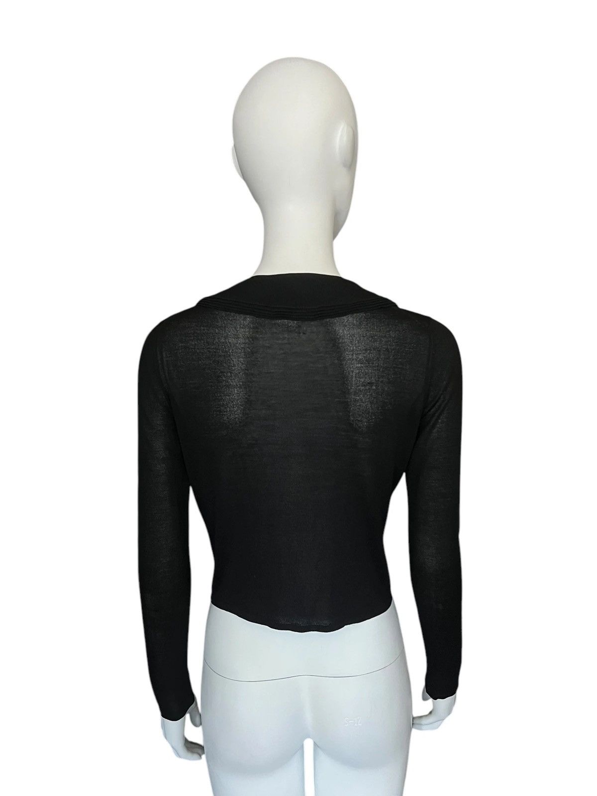 Gucci GUCCI by Tom Ford FW2000 Sheer Silk Hook Cropped Cardigan XS Size XS / US 0-2 / IT 36-38 - 4 Thumbnail