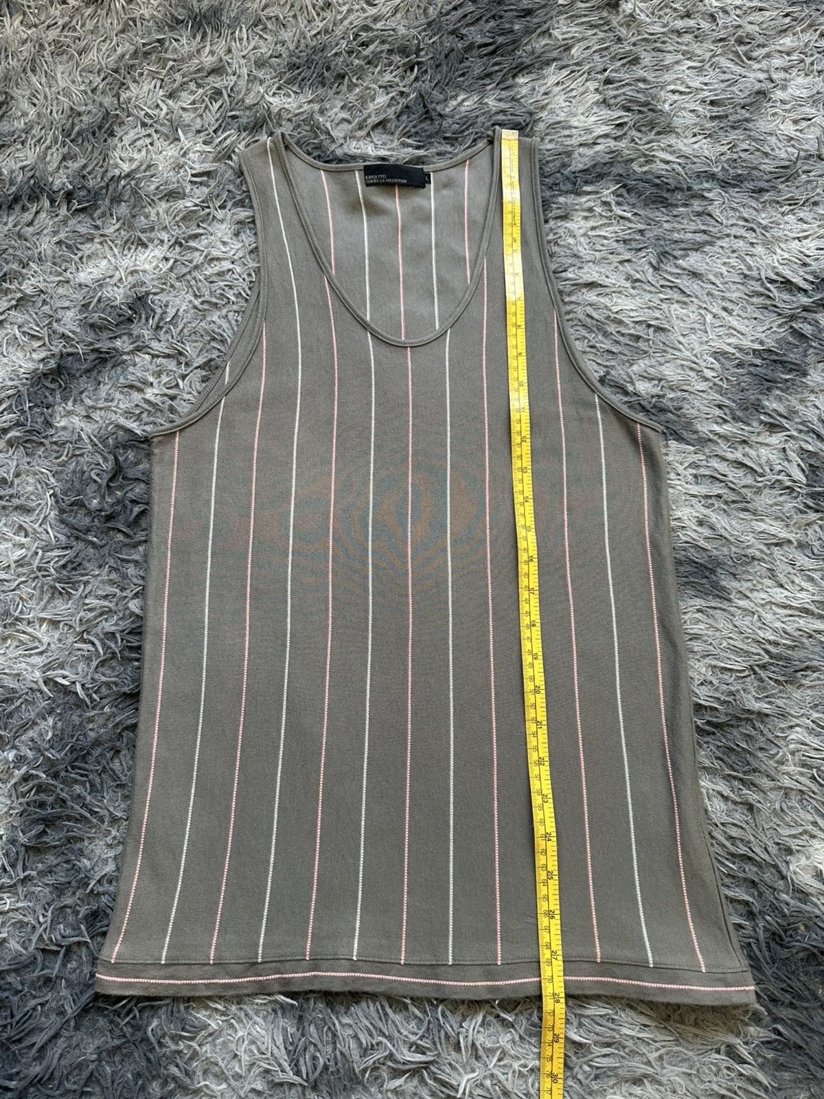 Japanese Brand 00’s Comme Ca Collection by Kenji Ito tank striped Size US M / EU 48-50 / 2 - 12 Thumbnail