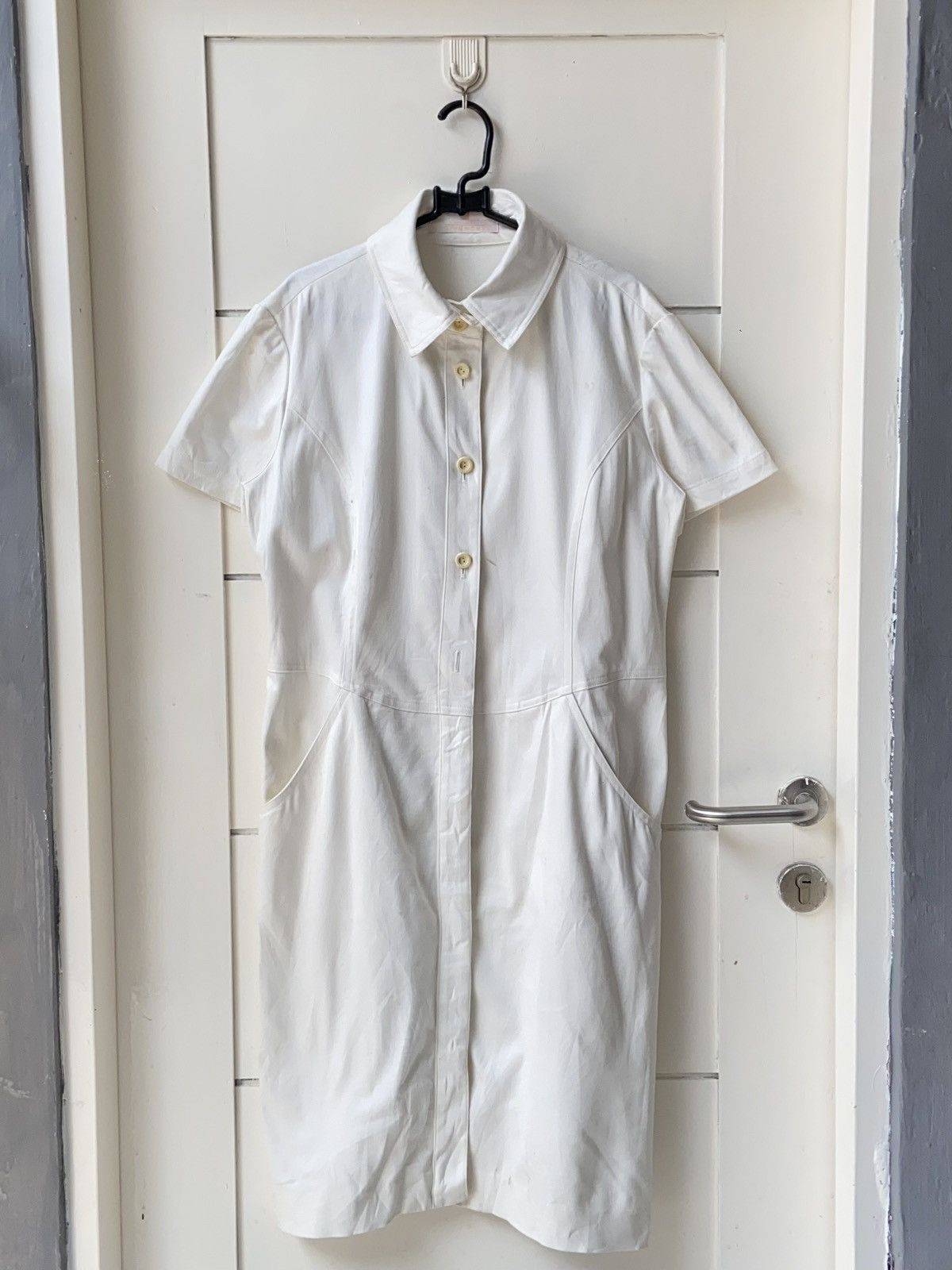 Givenchy GIVENCHY White Midi Dress Size S / US 4 / IT 40 - 1 Thumbnail
