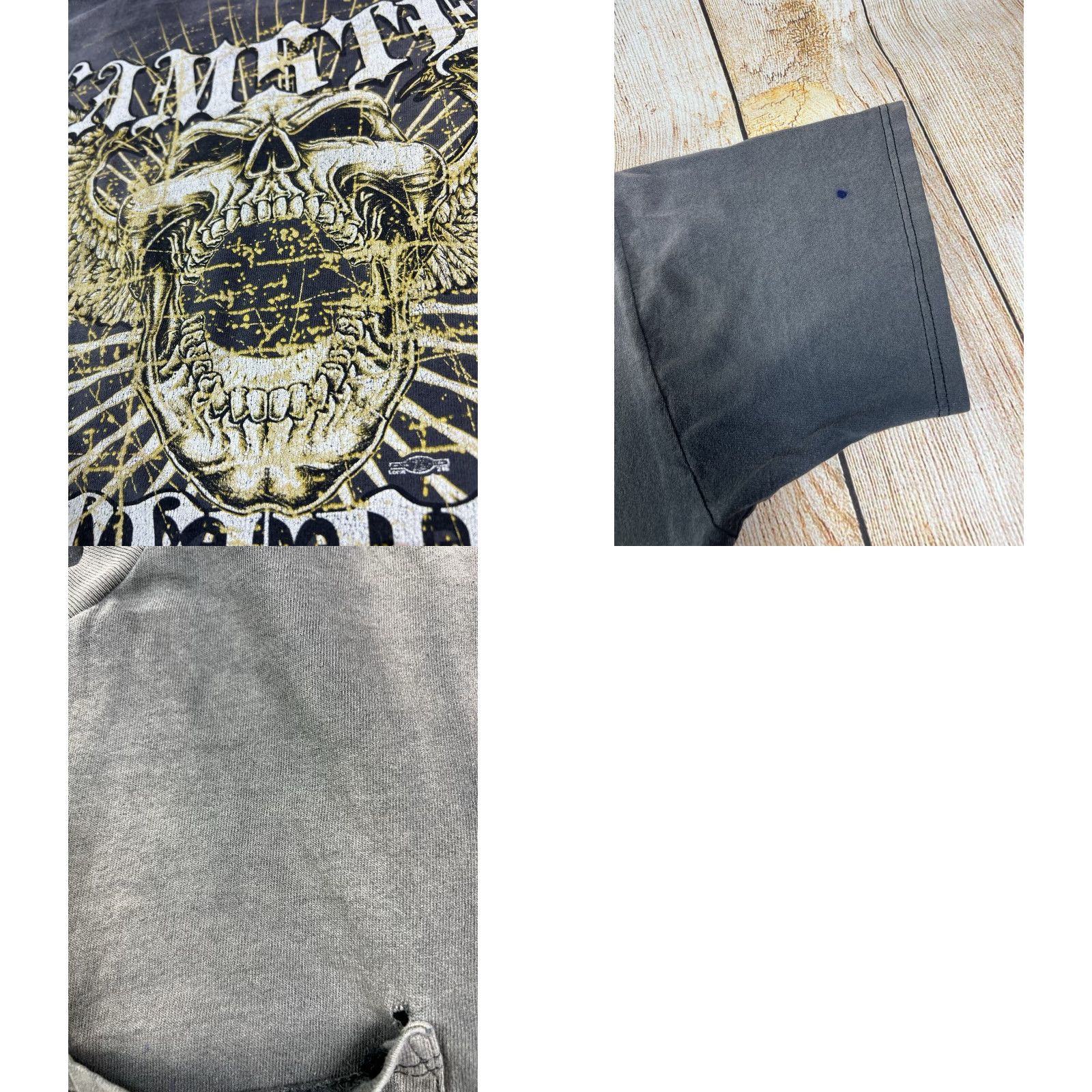 Thrasher VINTAGE Local 917 Teamsters Brotherhood Thrashed Faded Skull T Shirt XL Men Black XL Skull Vintage Size US XL / EU 56 / 4 - 8 Thumbnail