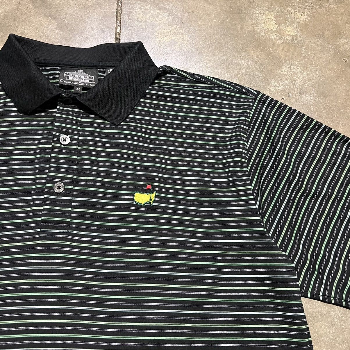PGA Tour The Masters Clubhouse Collection Golf Polo Striped italy Size US M / EU 48-50 / 2 - 3 Thumbnail