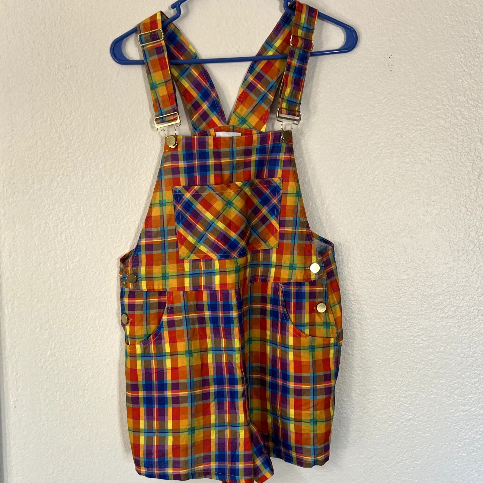 WeWoreWhat $128 NWT WeWoreWhat Danielle Bernstein Rainbow Overall Sz S Size 34" / US 12 / IT 48 - 8 Thumbnail