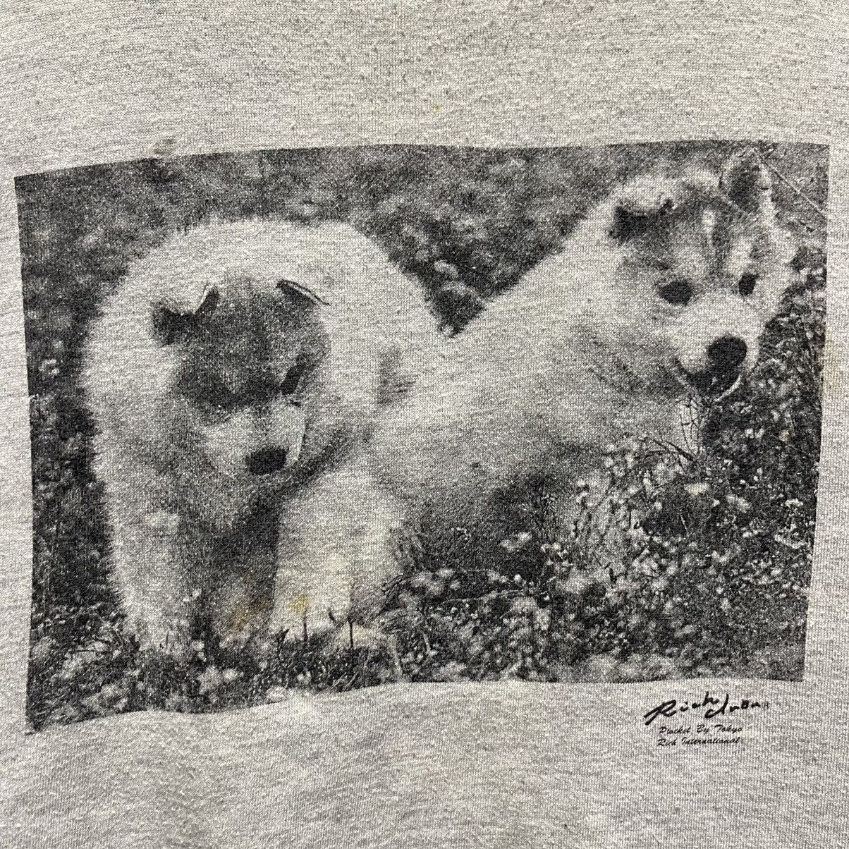 Vintage Vintage Polo by Polo Ground Wolf Graphic Sweatshirt Size US L / EU 52-54 / 3 - 3 Thumbnail