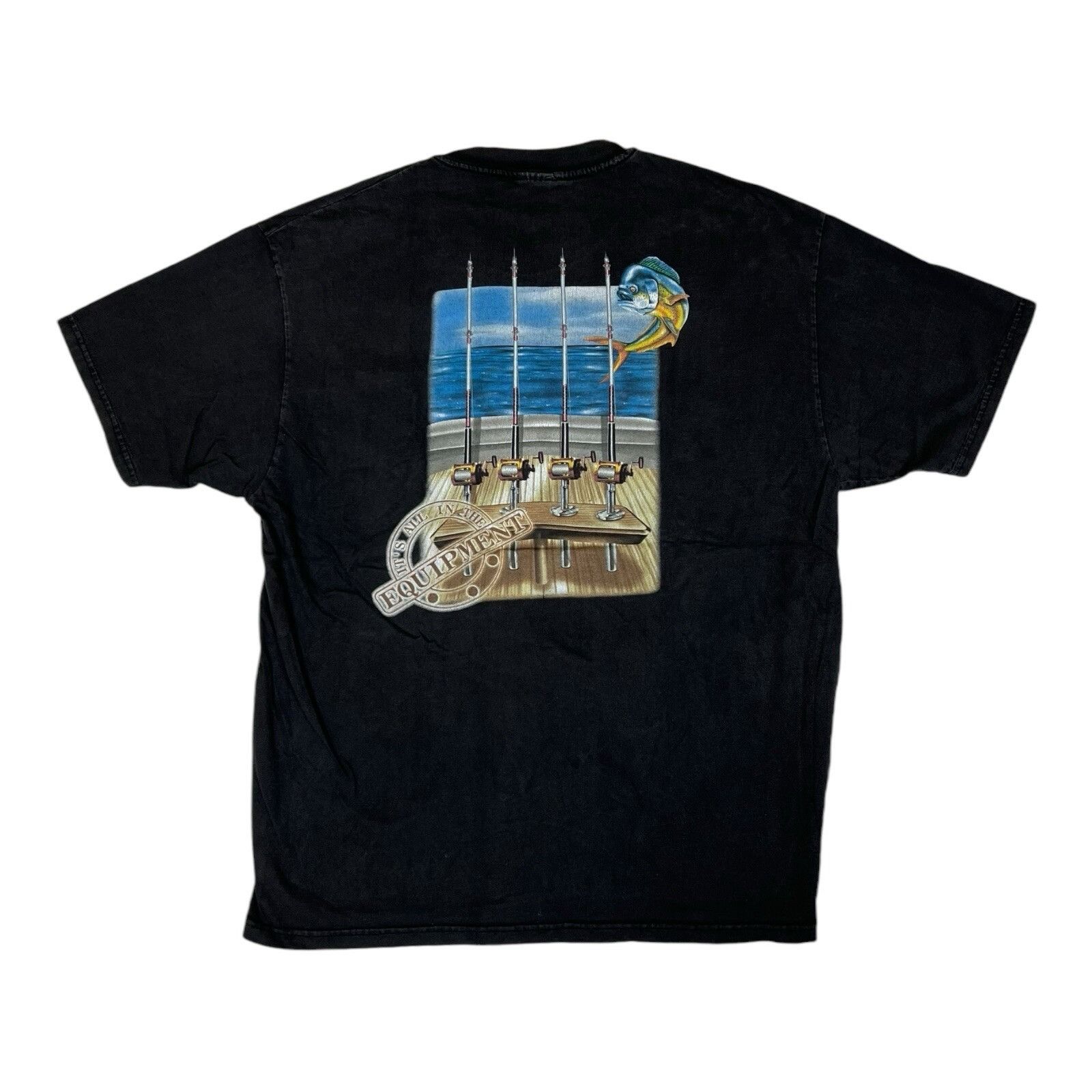 Other Vintage Newport Blue Fishing T-Shirt Size XL Size US XL / EU 56 / 4 - 1 Thumbnail