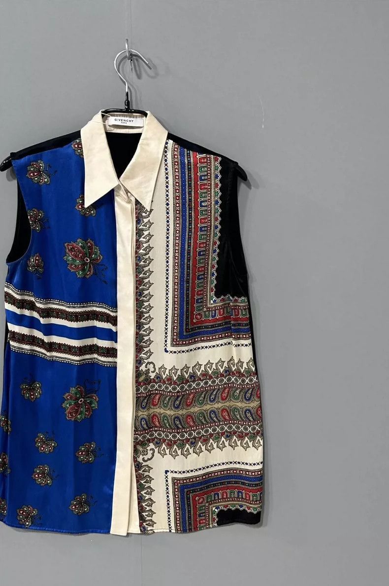 Givenchy Givenchy Sleeveless Silk Top by Givenchy -2507 Size S / US 4 / IT 40 - 2 Thumbnail