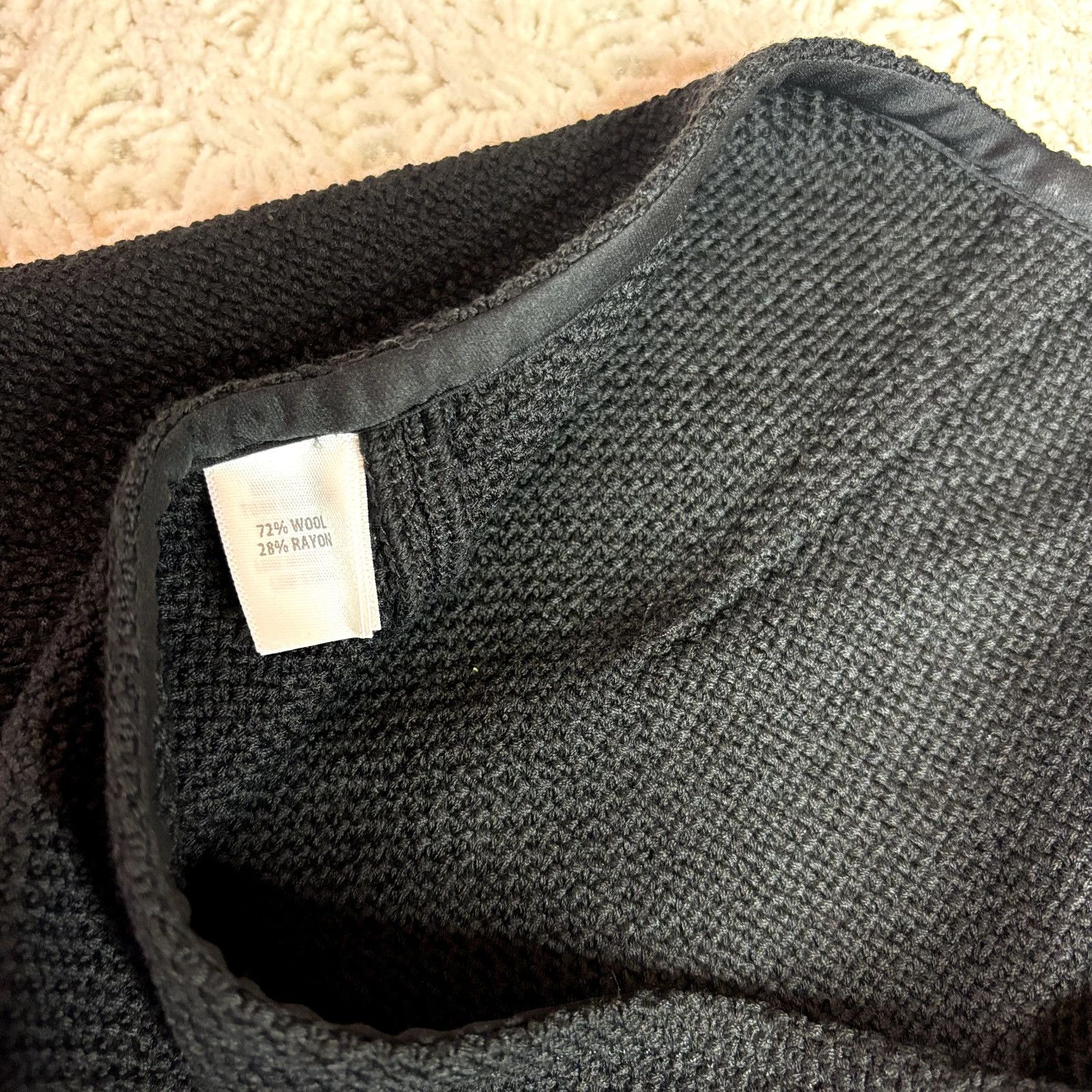 St. John St. John $795 Caviar Women's Textured Wool Blend Pencil Skir Size 34" / US 12 / IT 48 - 9 Thumbnail