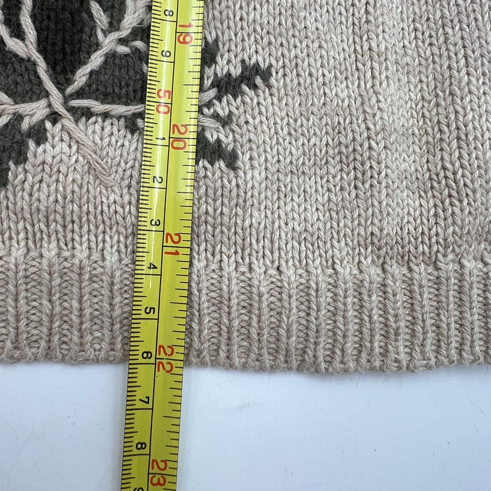 Vintage Vintage Leaf & Acorn Motif Cotton Knit Cardigan by Dressbarn Size L / US 10 / IT 46 - 8 Thumbnail