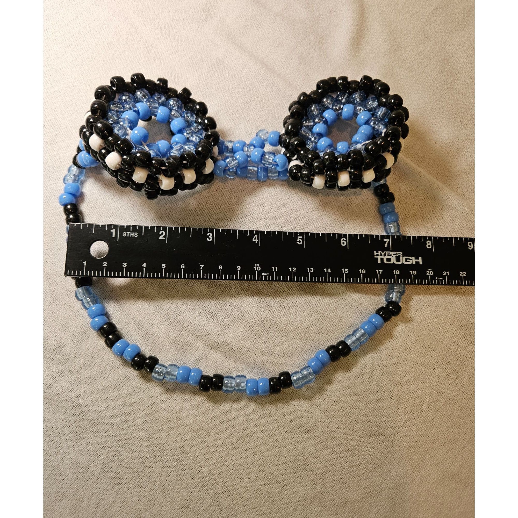 Other Blue Black Kandi Googles Pony Beads Size ONE SIZE - 6 Thumbnail