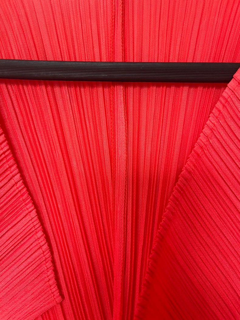 Issey Miyake Issey Miyake size:3 Orange-red pleated jacket Size S / US 4 / IT 40 - 5 Thumbnail