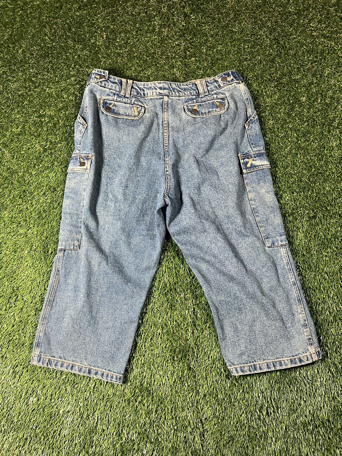 Japanese Brand Vintage 80’s Baggy Designer Faded Denim Jean Pants Size US 32 / EU 48 - 2 Thumbnail