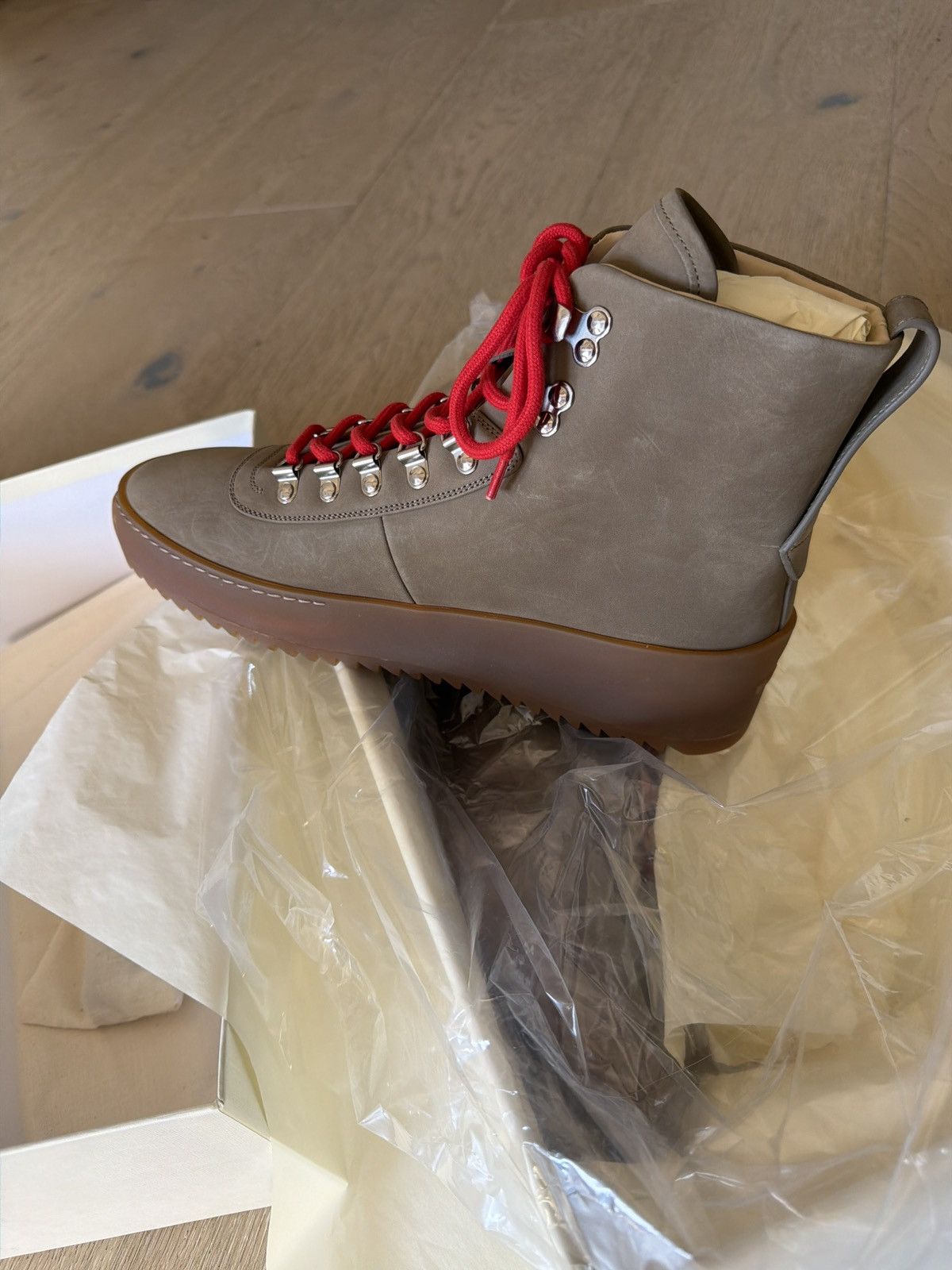 Fear of God $1195 Fear of god HIKING SNEAKER STONE NABUK 39 NIB Size US 6 / EU 39 - 3 Thumbnail