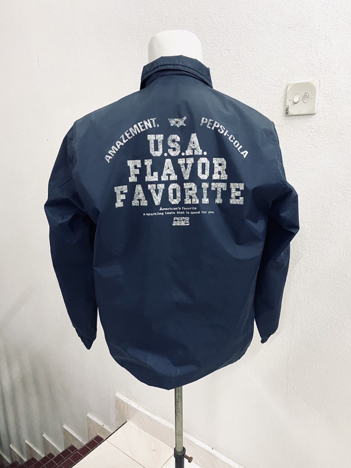 Pepsi VINTAGE PEPSI COLA WINDBREAKER Size US M / EU 48-50 / 2 - 4 Thumbnail