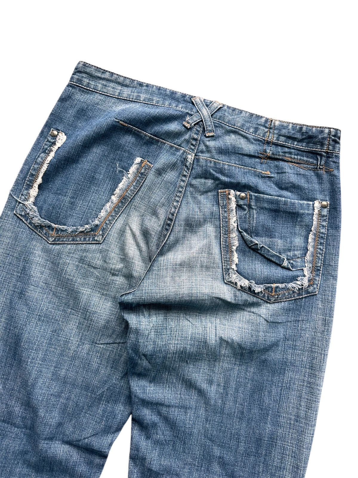 Japanese Brand × Marithe + Francois Girbaud × Vintage Vintage Marithe Francois Girbaud Ripped Jeans Pants Size US 31 - 4 Thumbnail