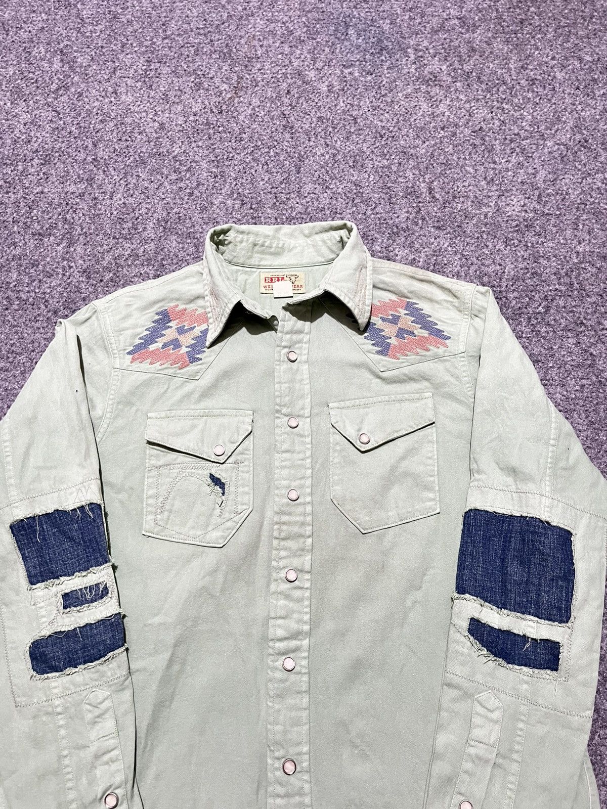 RRL Ralph Lauren ❌❌SOLD❌❌Vintage RRL Western Wear Longsshirt Size US M / EU 48-50 / 2 - 11 Thumbnail