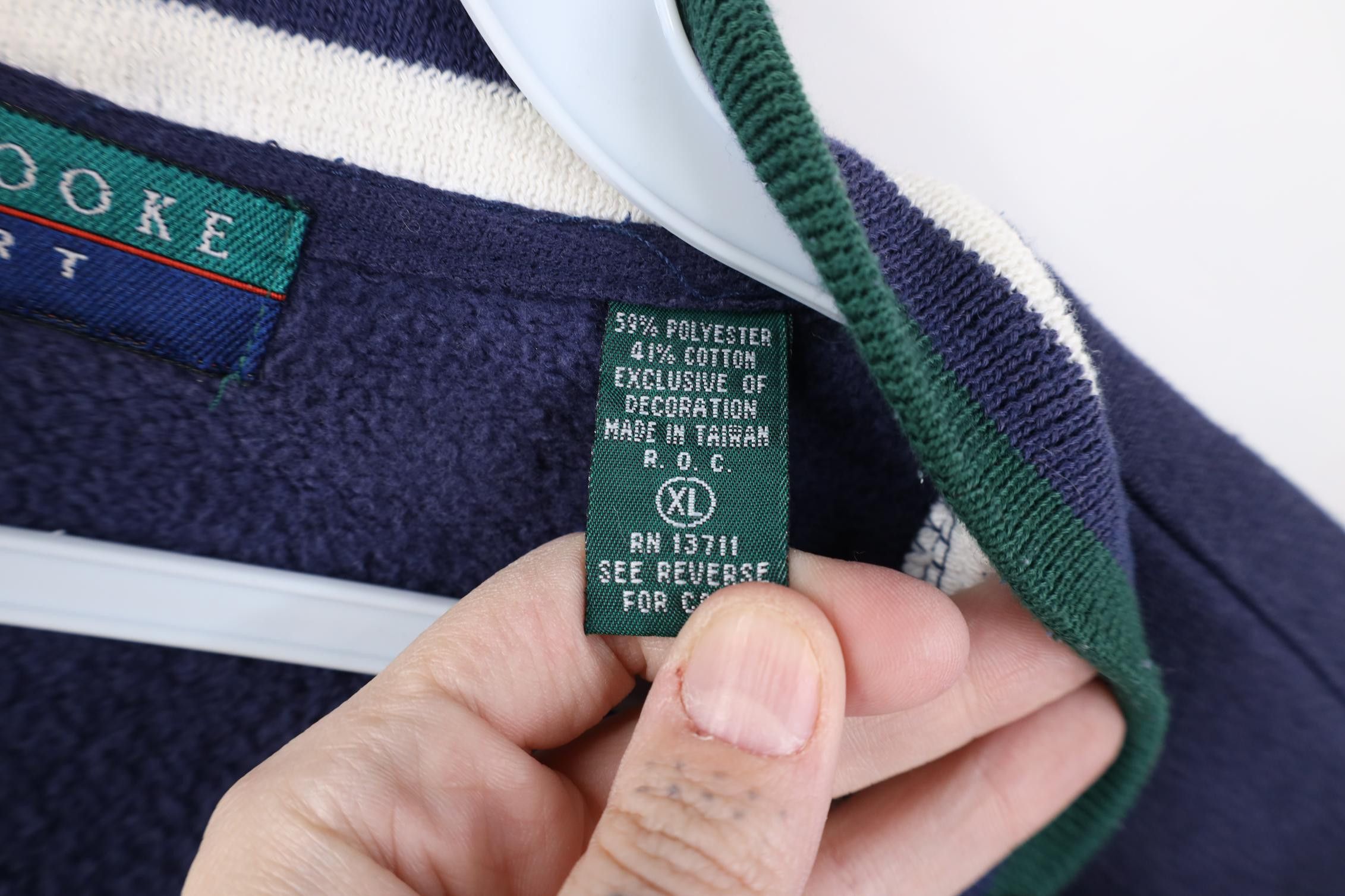 Vintage Vintage 90s Streetwear Golf Golfing Cardigan Sweatshirt Blue Size US XL / EU 56 / 4 - 7 Thumbnail