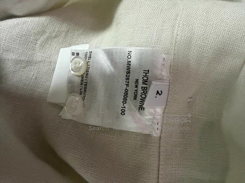 Thom Browne Thom Browne Linen Short Sleeve Shirt Size US M / EU 48-50 / 2 - 6 Thumbnail