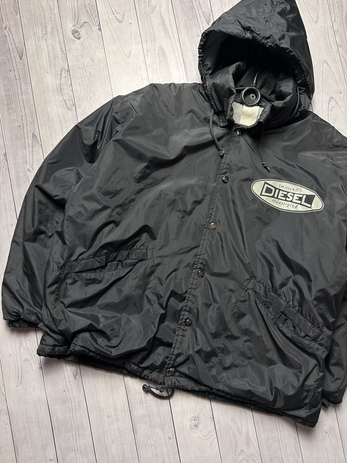 Diesel × Vintage Vintage Diesel jacket big logo rare size S/M Size US S / EU 44-46 / 1 - 3 Thumbnail