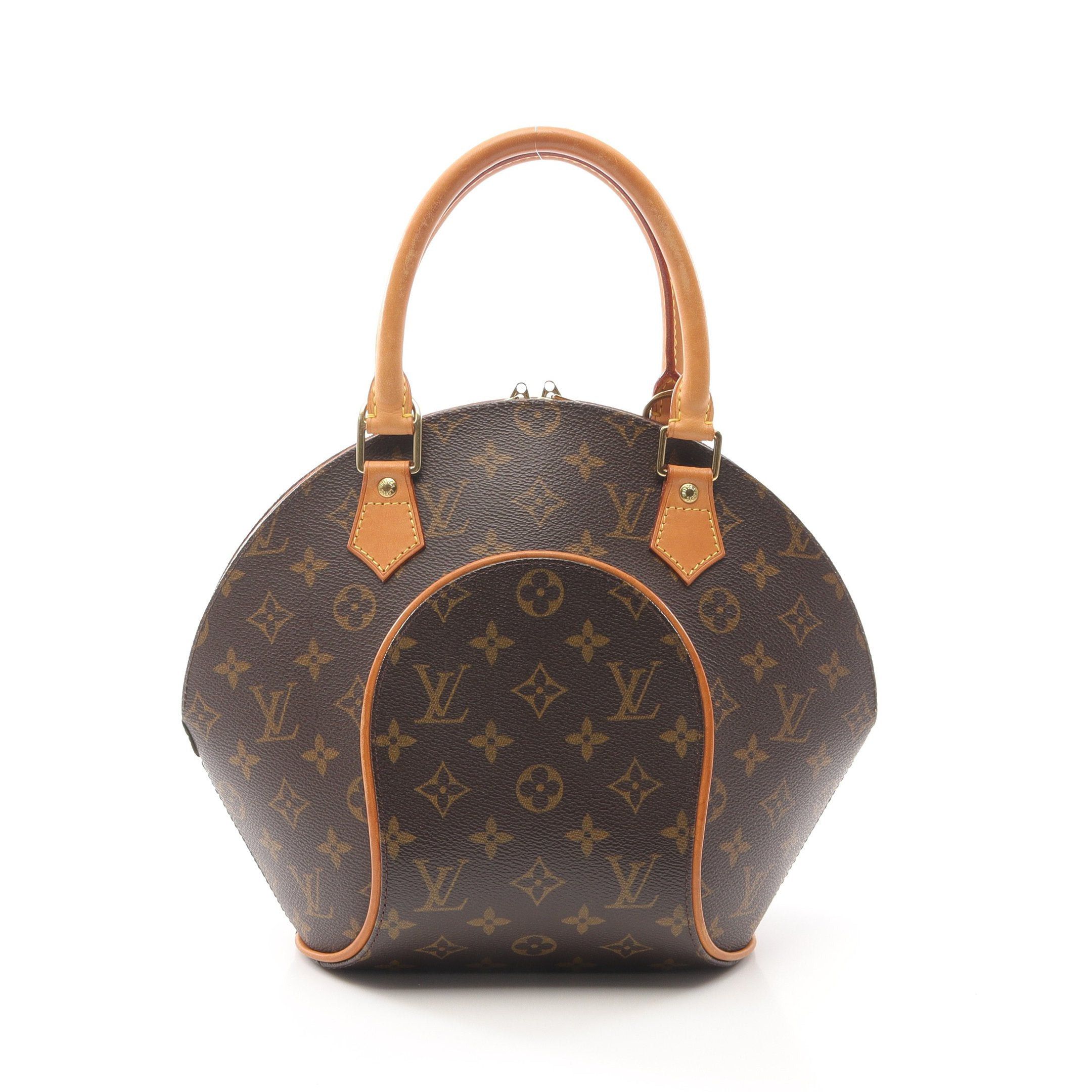 Louis Vuitton Ellipse Pm Monogram Handbag Leather Brown