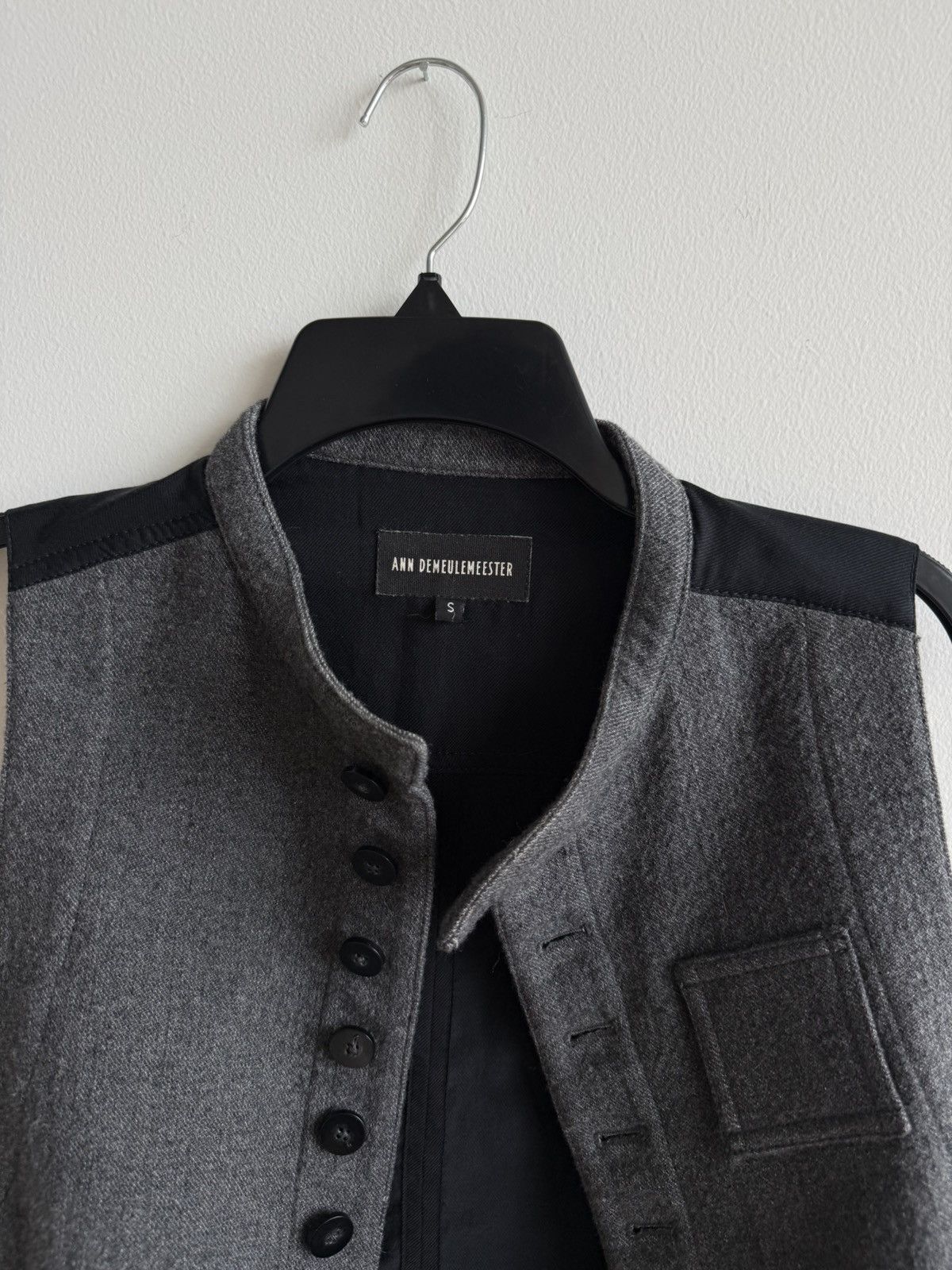 Ann Demeulemeester Wool Buttoned Vest (Runway) Size US S / EU 44-46 / 1 - 4 Thumbnail