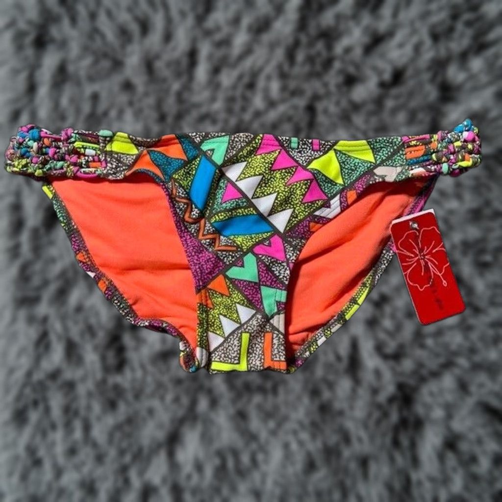 Etro Gossip Bikini Bottom M Hipster Multicolor Colorblock 80s 90s Y2K Boho Beach Aztec Women Summer Swim Bottom Size 32" / US 10 / IT 46 - 1 Thumbnail