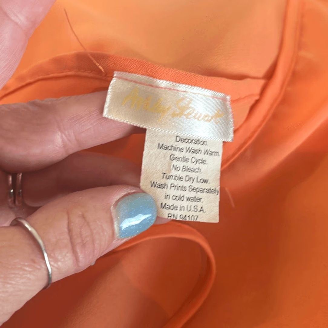 Vintage Ashley Stewart Women’s Orange Slip Dress Midi A-Line XL Orange Women Mens? Size XL / US 12-14 / IT 48-50 - 4 Thumbnail