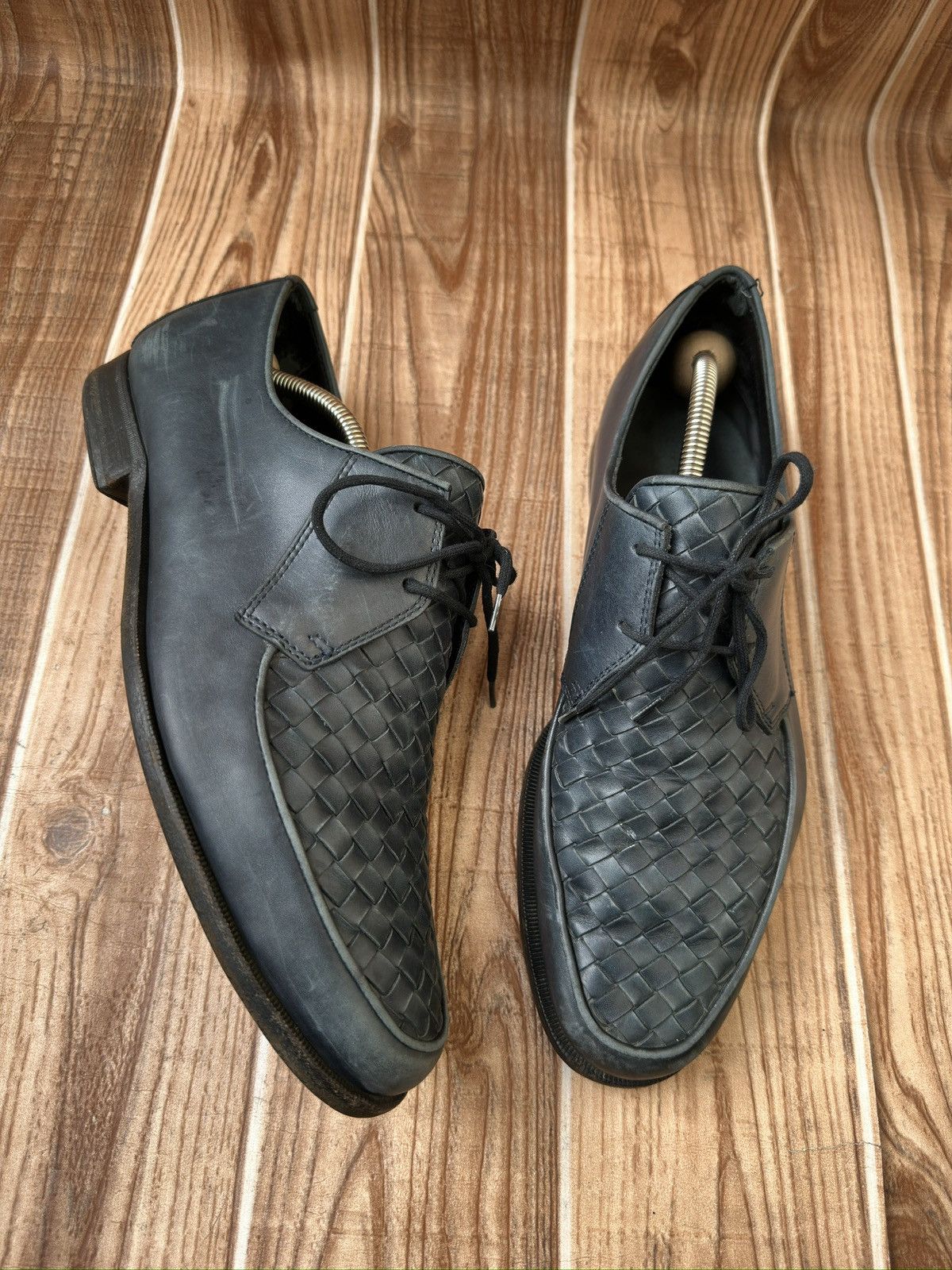 Bottega Veneta Bottega Veneta Intrecciato Weave Leather Derby Size US 10 / EU 43 - 8 Thumbnail