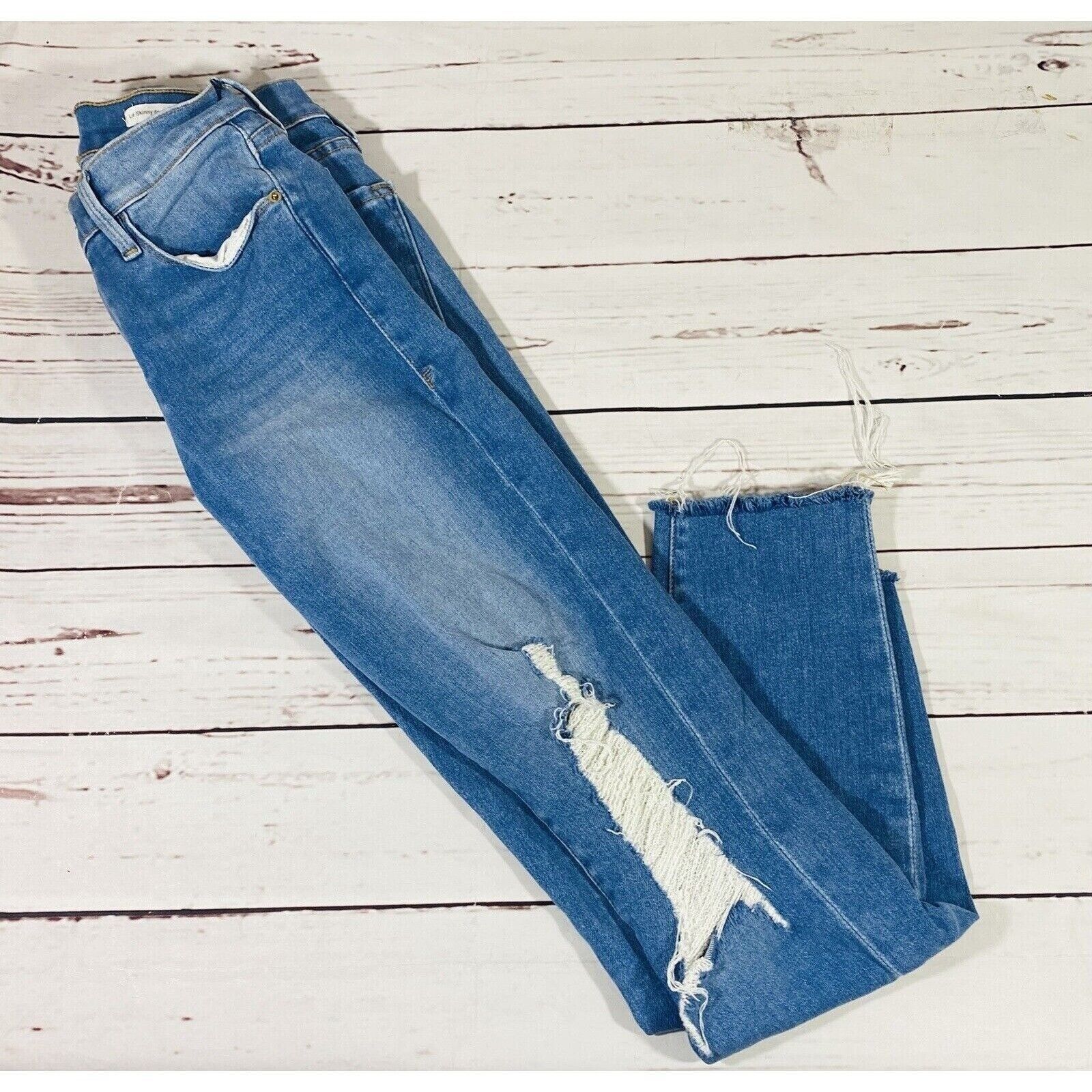 Frame FRAME Le Skinny de Jeanne Crop Jeans Womens Size 27 Raw Hem Size 27" / US 4 / IT 40 - 4 Thumbnail