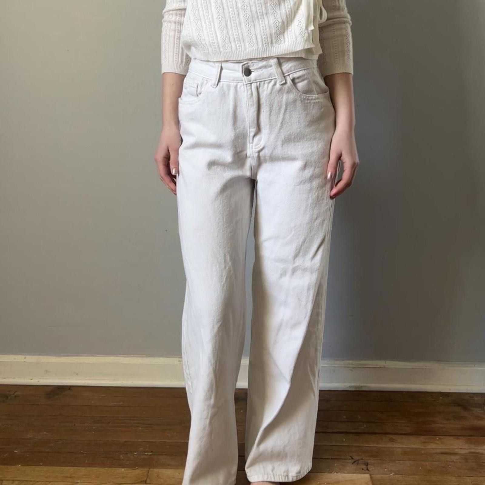 Other High-waisted white classic jeans Size 27" / US 4 / IT 40 - 3 Thumbnail