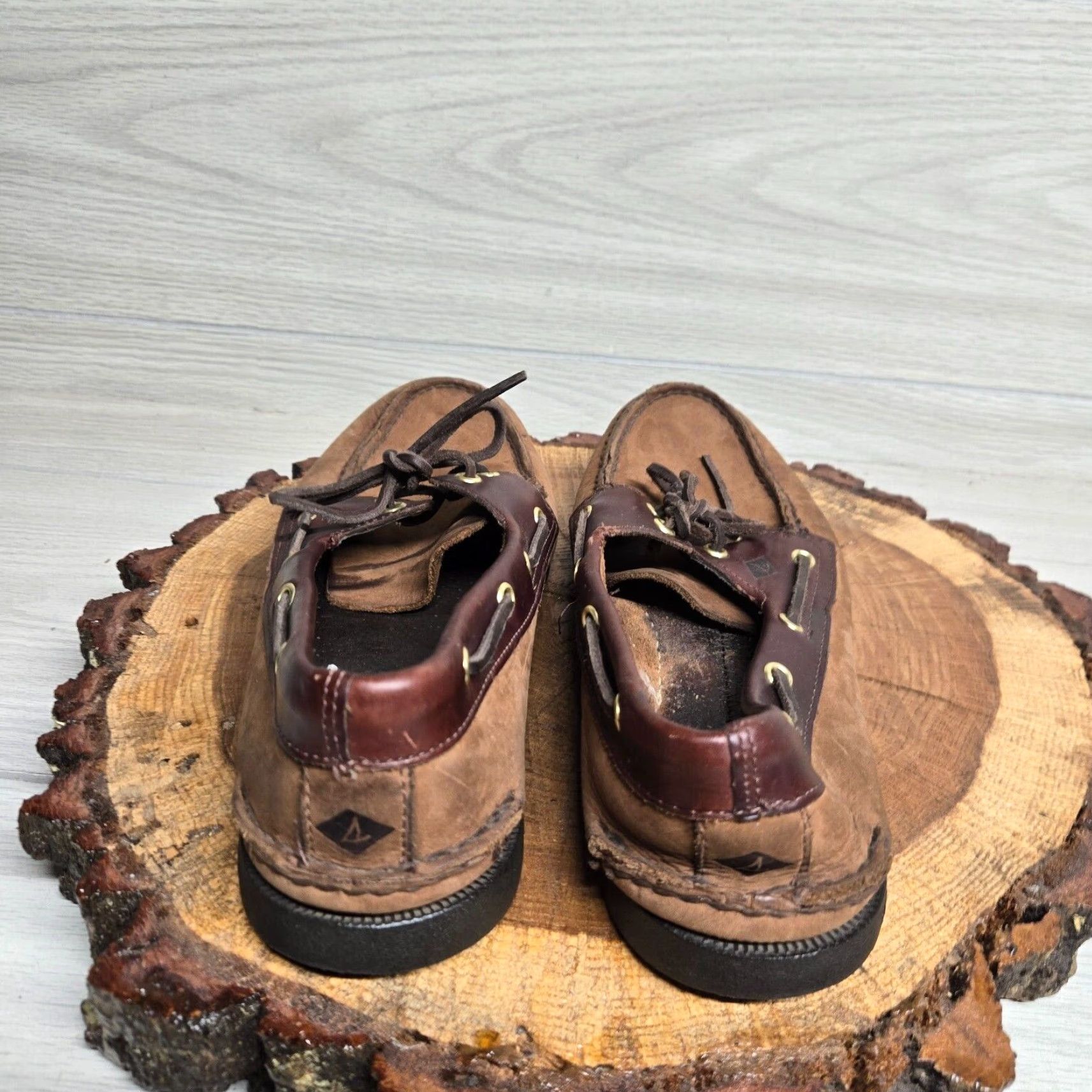 Sperry Sperry Top-Sider Brown Leather Boat Shoes Adult Men's Size 11M Lace Up Casual Size US L / EU 52-54 / 3 - 4 Thumbnail