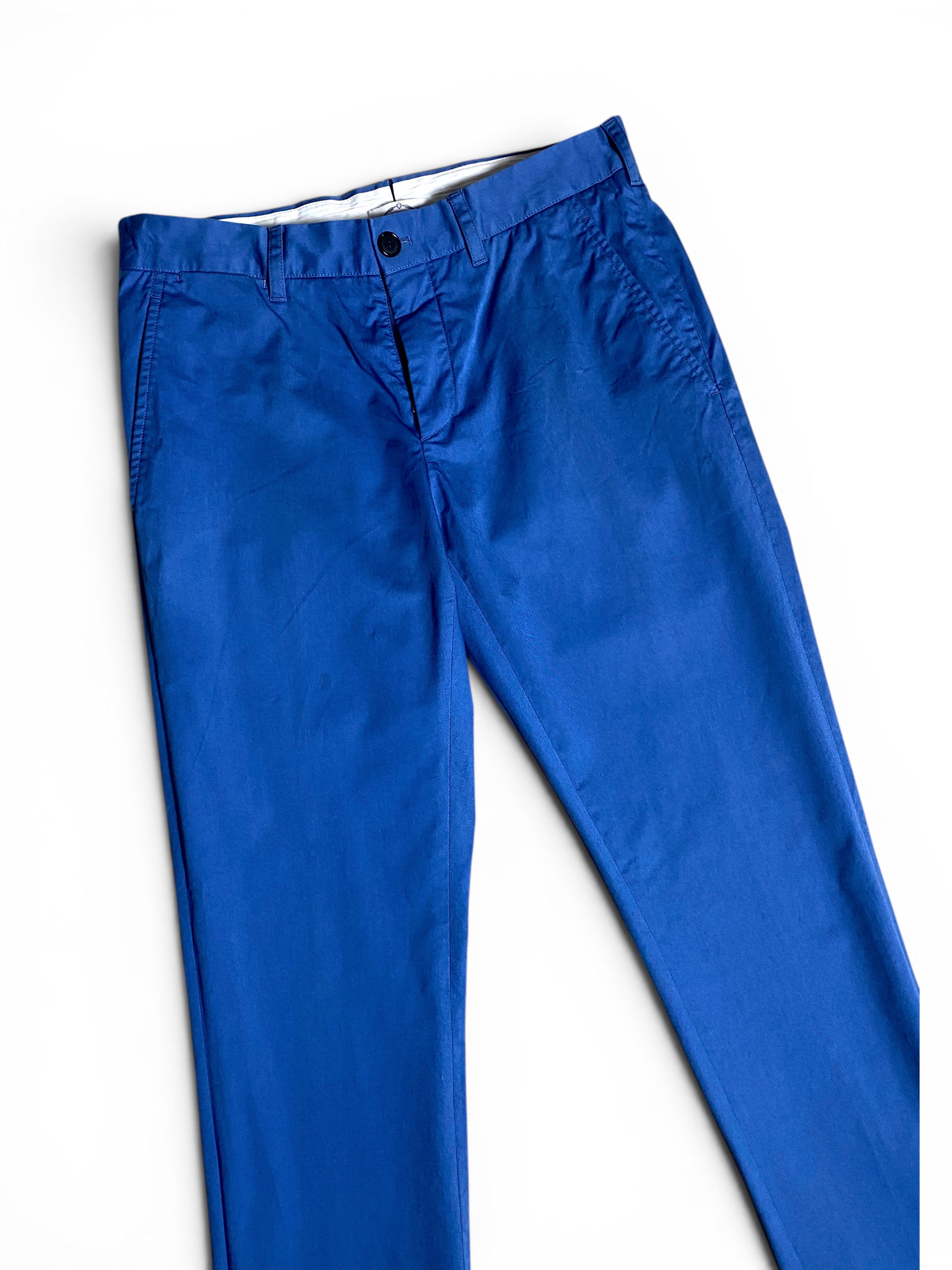 Prada Prada Milano Italy Light Blue Cotton Tab Logo Trousers Pants Size US 30 / EU 46 - 4 Thumbnail