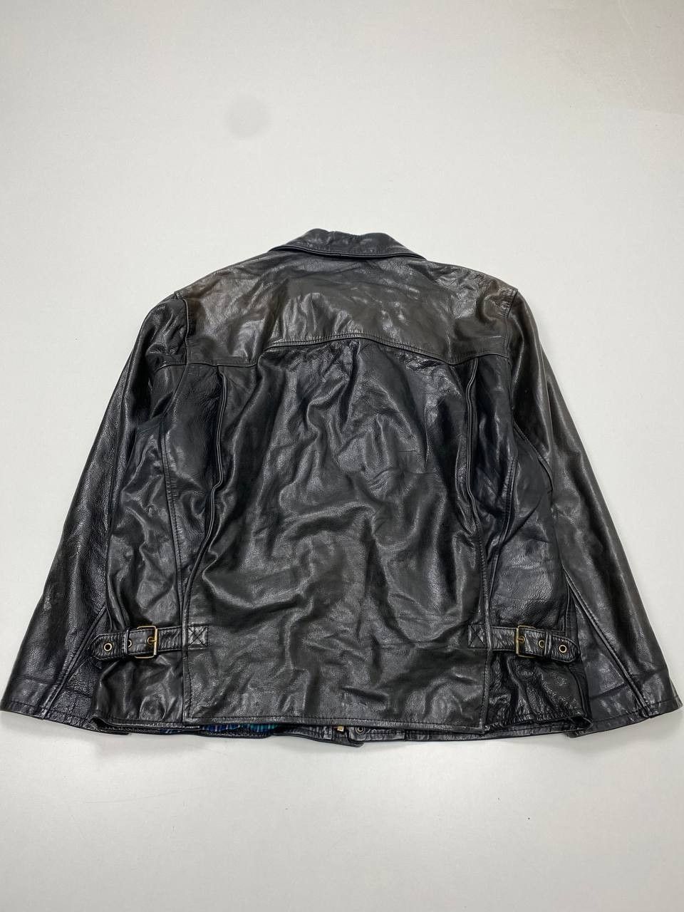 Vera Pelle Vera Pelle Black 52 Vintage Leather Jacket for Men Size US XL / EU 56 / 4 - 8 Thumbnail