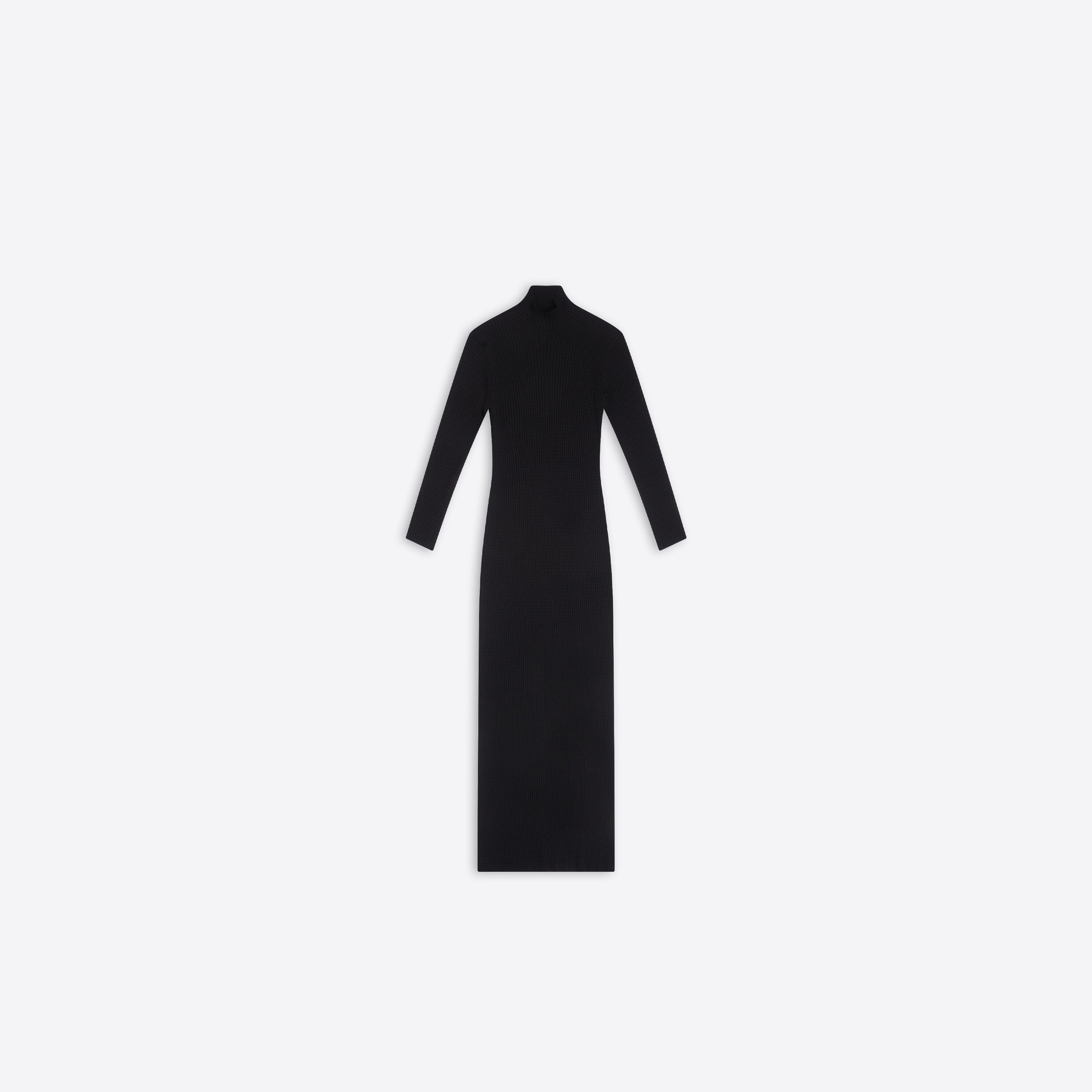 o1mt1gz0125 Fitted Dress in Black