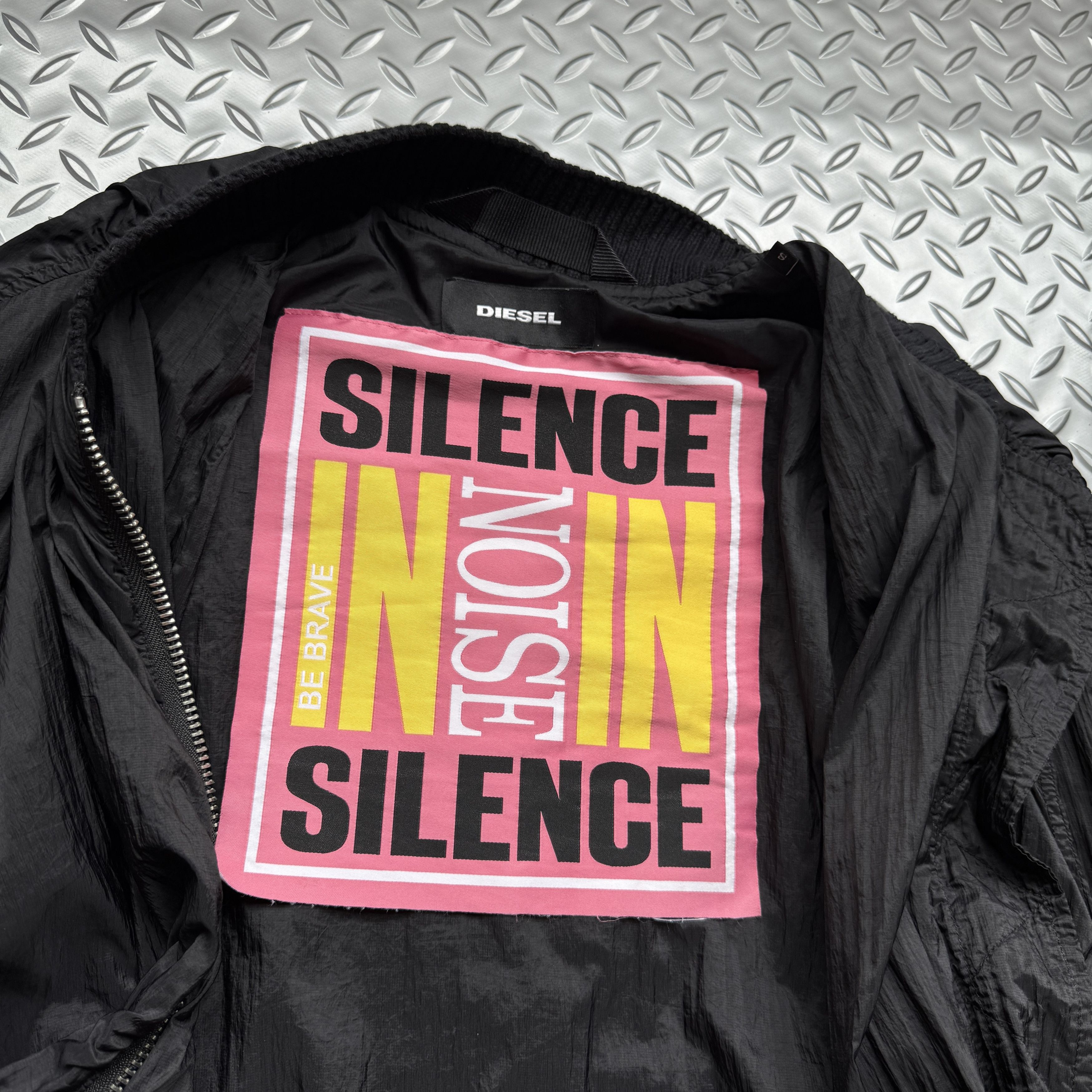 Diesel Diesel × Silence in Noise Oversized Bomber Jacket Size US L / EU 52-54 / 3 - 7 Thumbnail