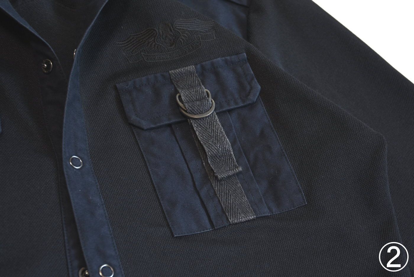 5351 POUR LES HOMMES 5351 Pour Les Hommes Jersey Panel Gimmick Shirt - Japan Made Size US S / EU 44-46 / 1 - 15 Thumbnail