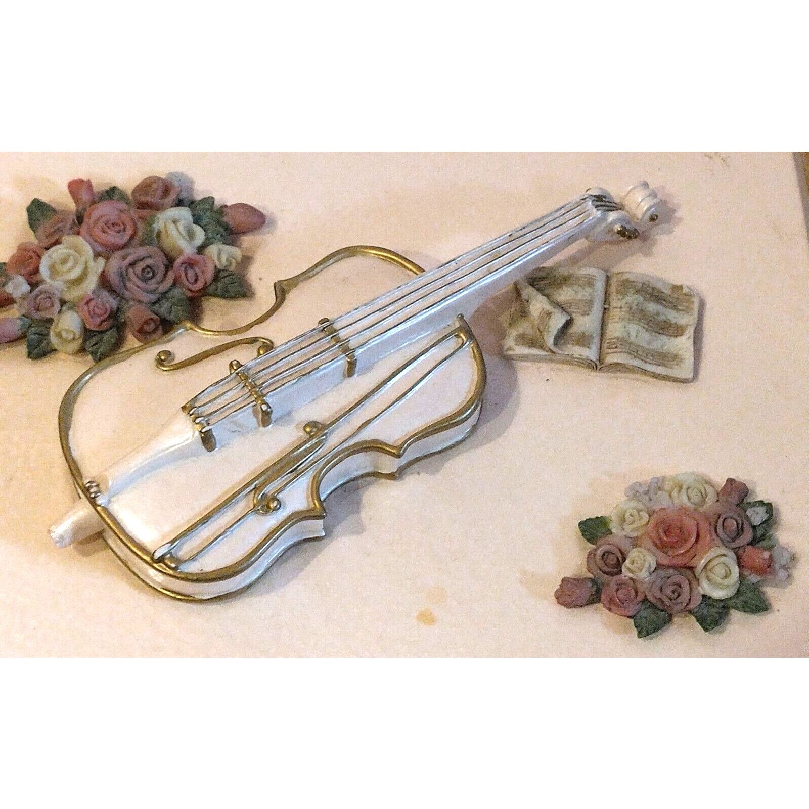 Other Pink Pearl Jewelry Box Whte Violin Flowers Hand-Paint Mirror Size ONE SIZE - 3 Thumbnail