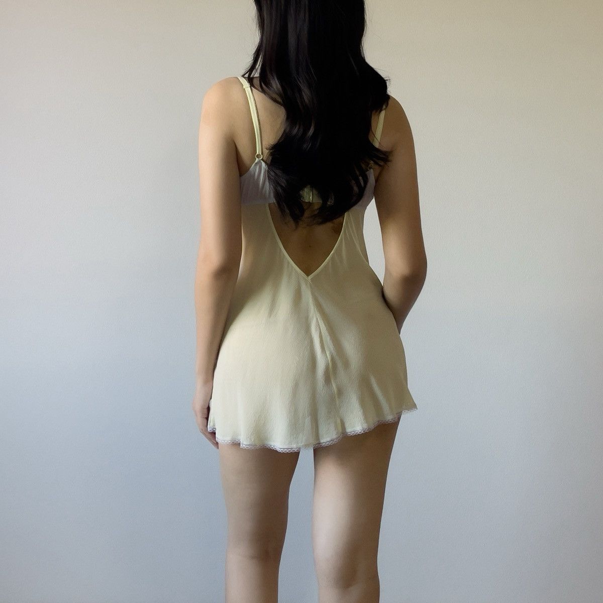 Victoria's Secret Victoria’s Secret Soft Yellow Silk Slip Dress (S–M) Size M / US 6-8 / IT 42-44 - 6 Thumbnail