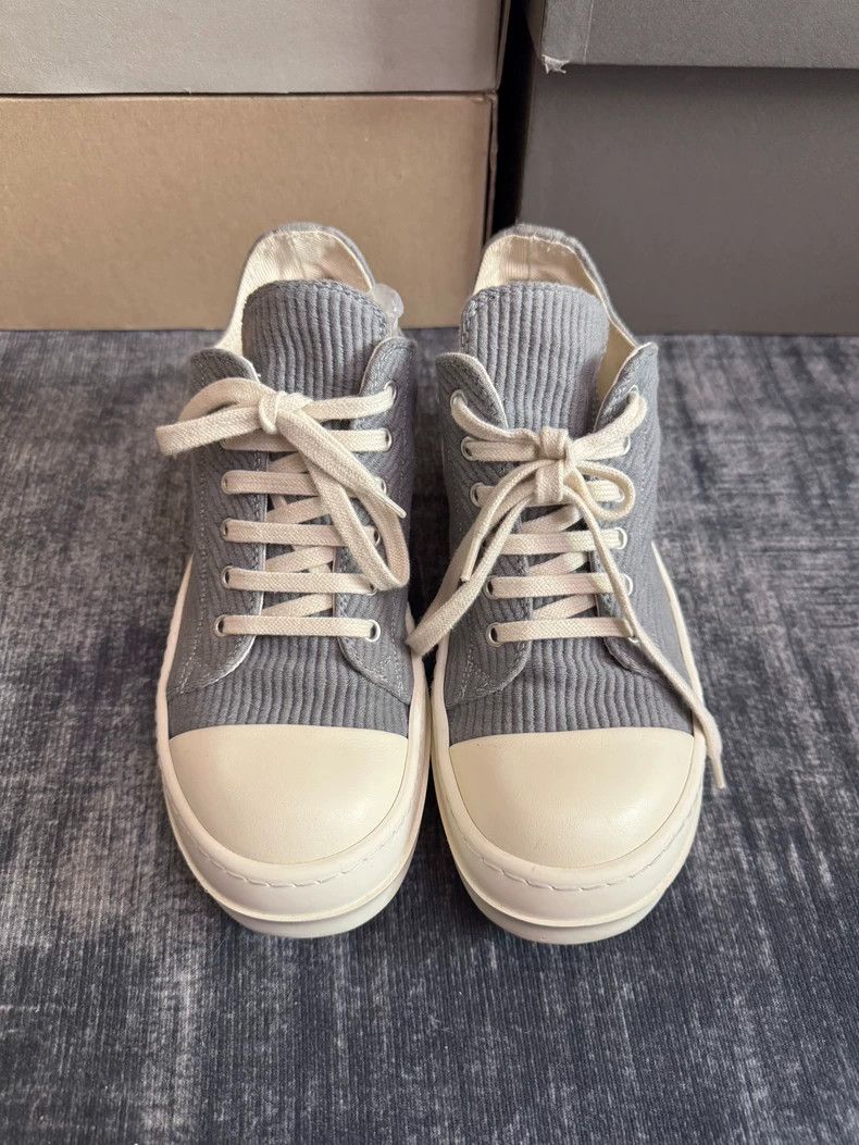 Rick Owens Rick Owens Grey Corduroy Big Converse shoes Size US 8 / IT 38 - 2 Thumbnail