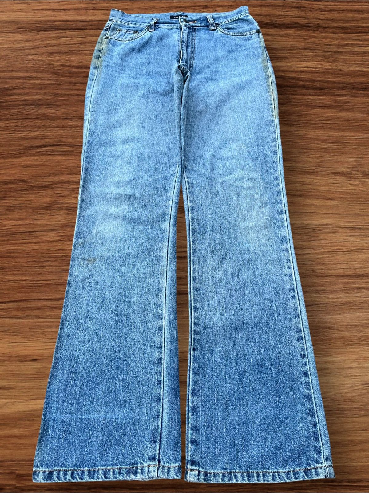 Japanese Brand Vintage Y2K Japanese Brand High Rise Blue Washed Flare Jeans Size 27" / US 4 / IT 40 - 1 Thumbnail