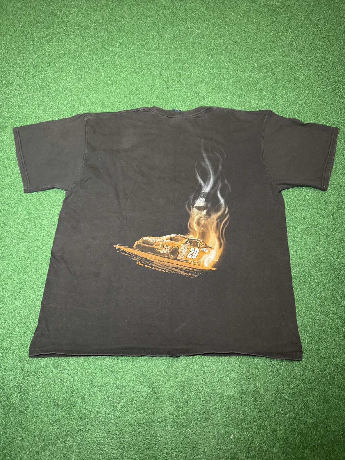 NASCAR Vintage Tony Stewart Nascar #20 Racing XL Black T Shirt Size US XL / EU 56 / 4 - 4 Thumbnail