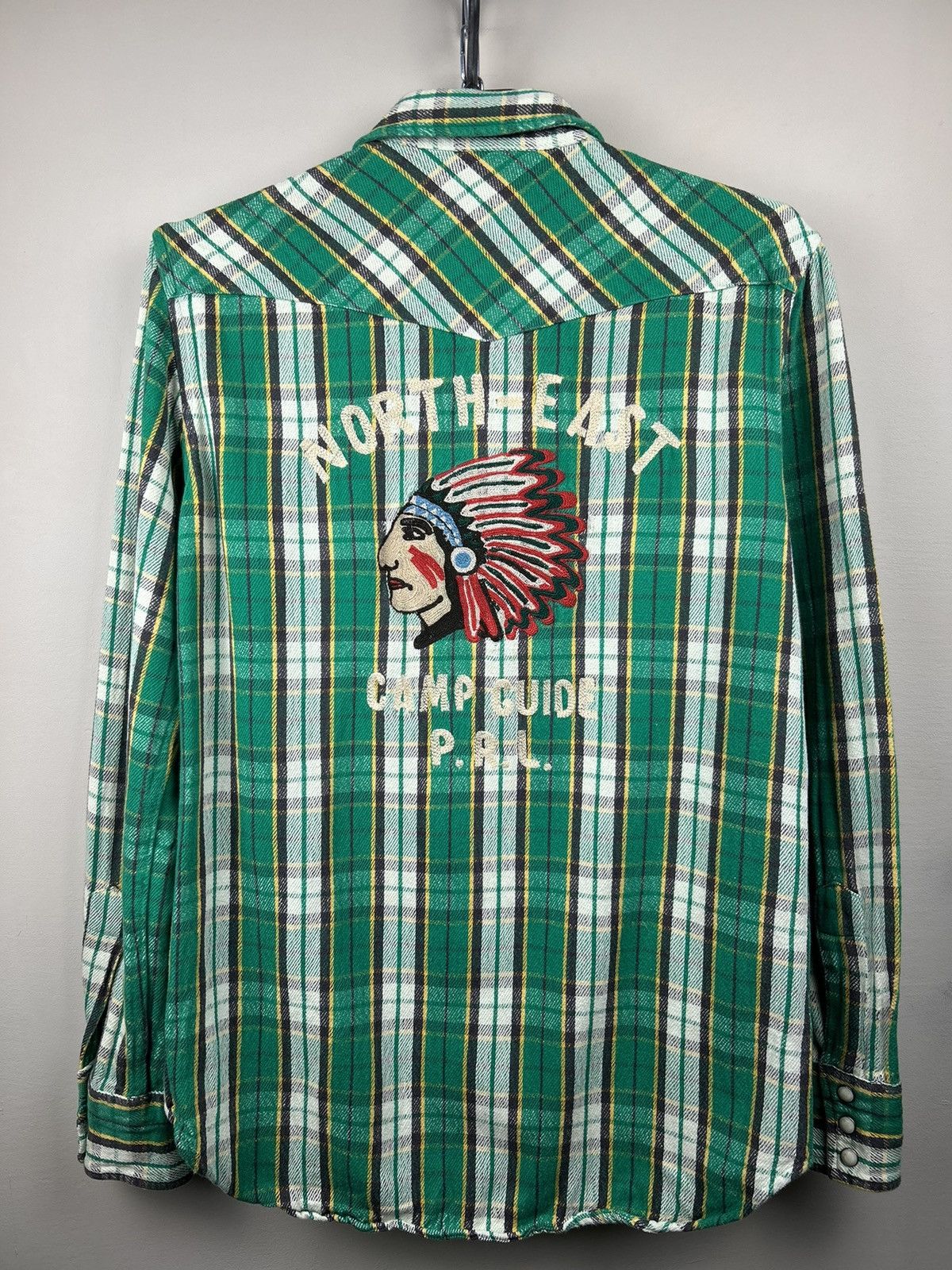 Polo Ralph Lauren Polo Ralph Lauren Shirt Plaid Indian Chief Head North-East Size US S / EU 44-46 / 1 - 1 Thumbnail