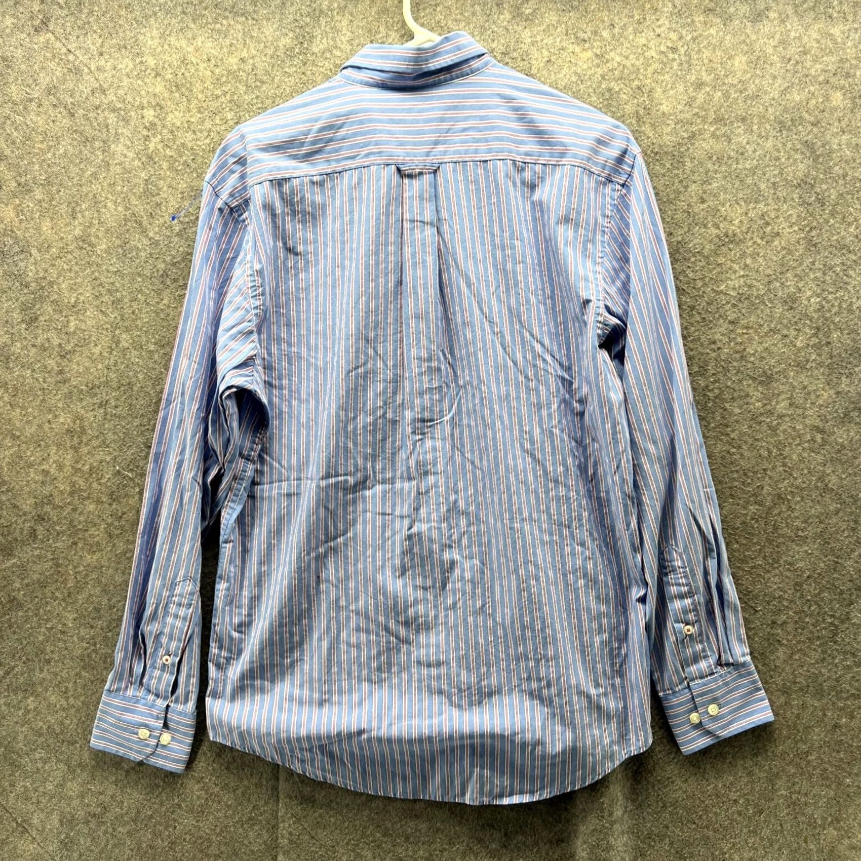 Izod VINTAGE Izod Shirt Men Small Blue Casual Button Down Striped Premium Essentials - IZOD Button-Up/Collar-Down/All Seasons/Men/Blue/Striped/Small Size US S / EU 44-46 / 1 - 3 Thumbnail