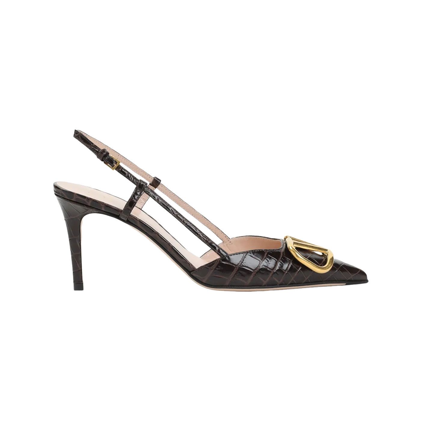 VALENTINO GARAVANI Oak Brown 80mm Heel Pumps New & Authentic