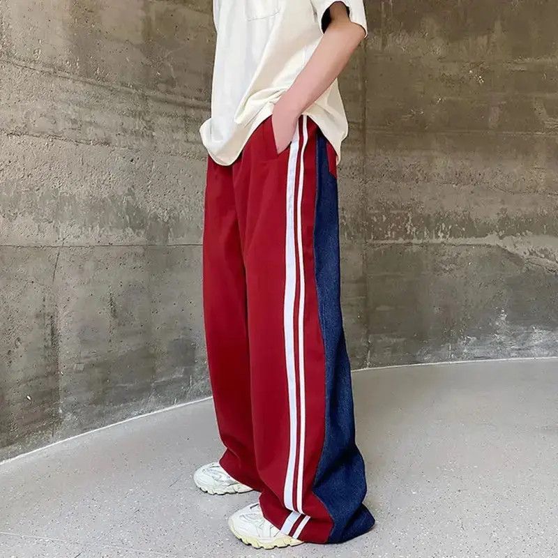Japanese Brand Outdoor retro fashion side striped colorblock track pants Size US 30 / EU 46 - 3 Thumbnail
