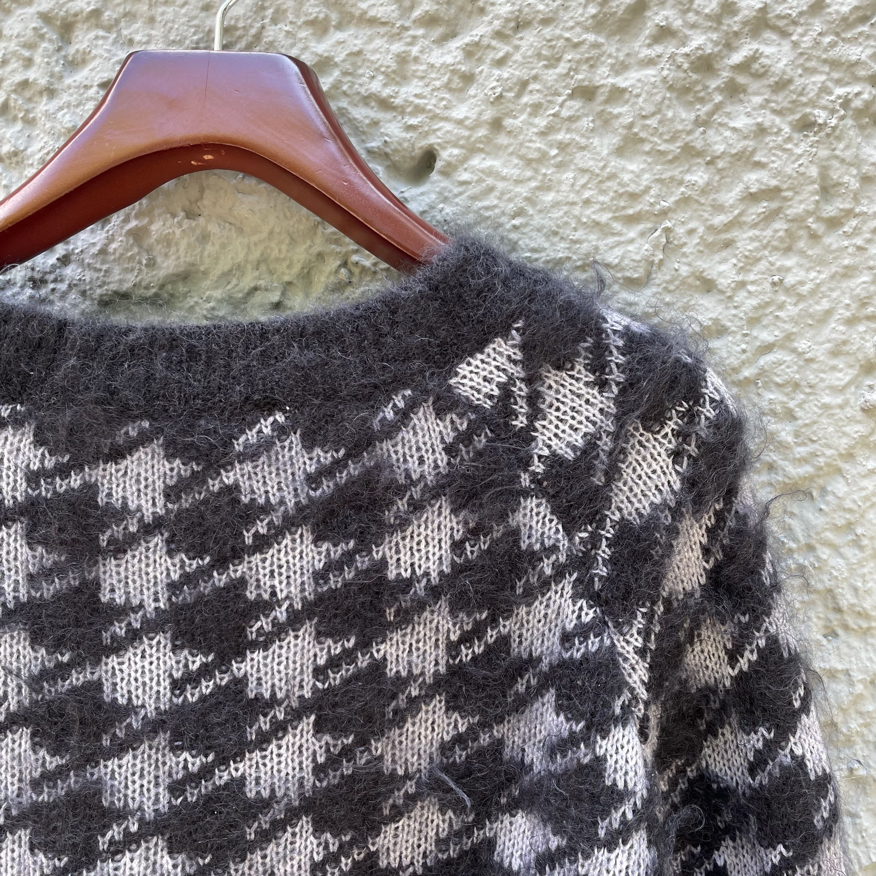Haider Ackermann Haider Ackermann Houndstooth Sweater Knit Silk Mohair Size US M / EU 48-50 / 2 - 5 Thumbnail