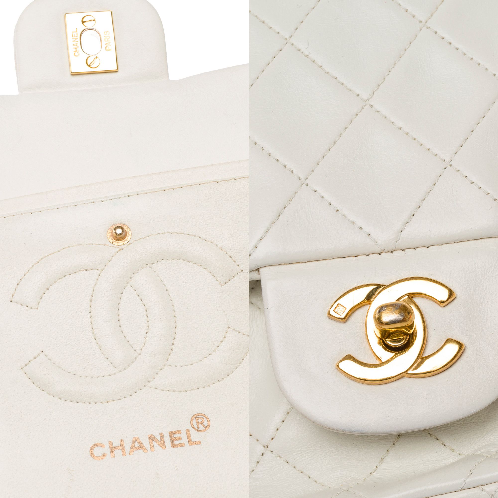 Chanel Chanel Timeless Classique in White Leather Size ONE SIZE - 6 Thumbnail