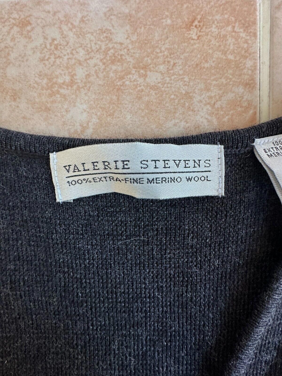 Designer Valerie Stevens Extra Fine 100% Wool front zipper Dress Sz L Size L / US 10 / IT 46 - 9 Thumbnail