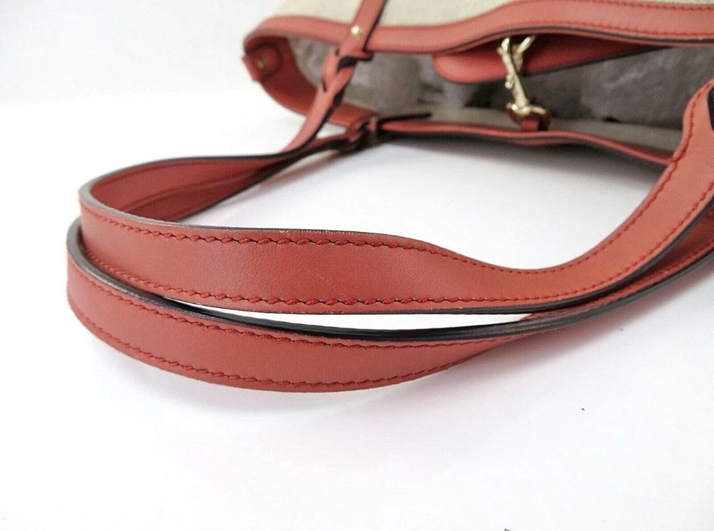 Gucci Women's Gucci Tote Bag Large Beige and Red Size ONE SIZE - 8 Thumbnail
