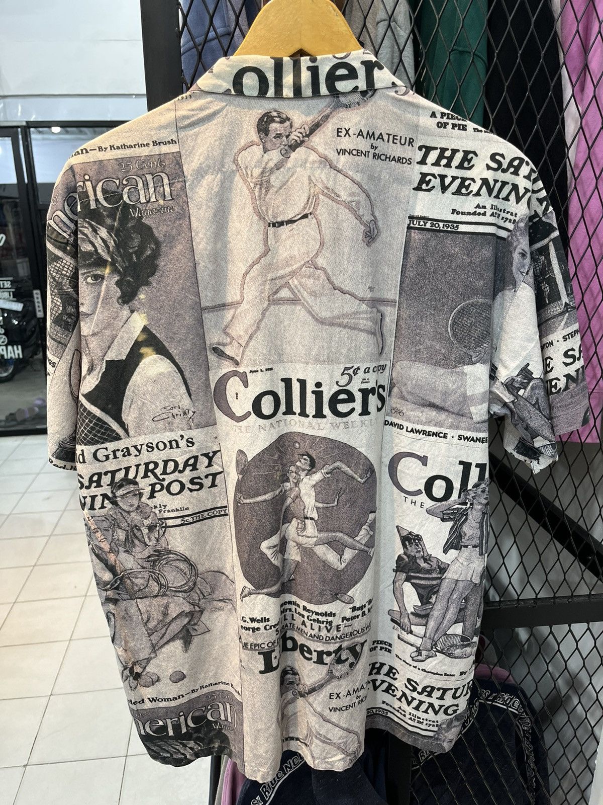 Japanese Brand 🔥Rare item!!! Vintage Jun Men All Of Print Shirt Size US XL / EU 56 / 4 - 4 Thumbnail