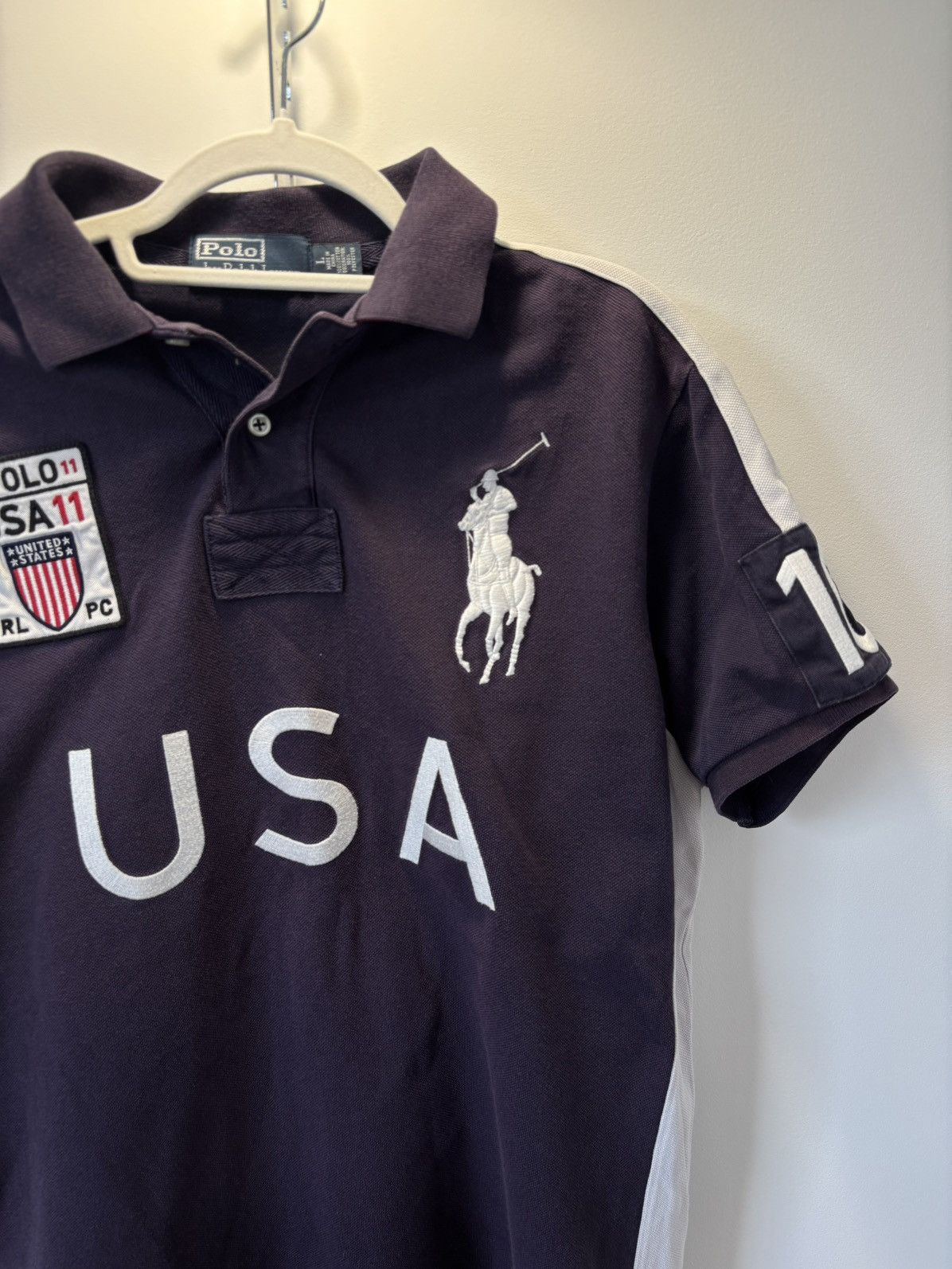 Polo Ralph Lauren Ralph Lauren Polo USA Navy Embroidered Shirt Men’s Size L Size US L / EU 52-54 / 3 - 4 Thumbnail